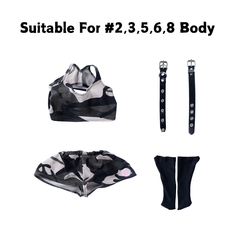 Image of Sex Doll Clothes Suit Battle Fatigues Camouflage Clothing (For #2,3,5,6,8 Body)
